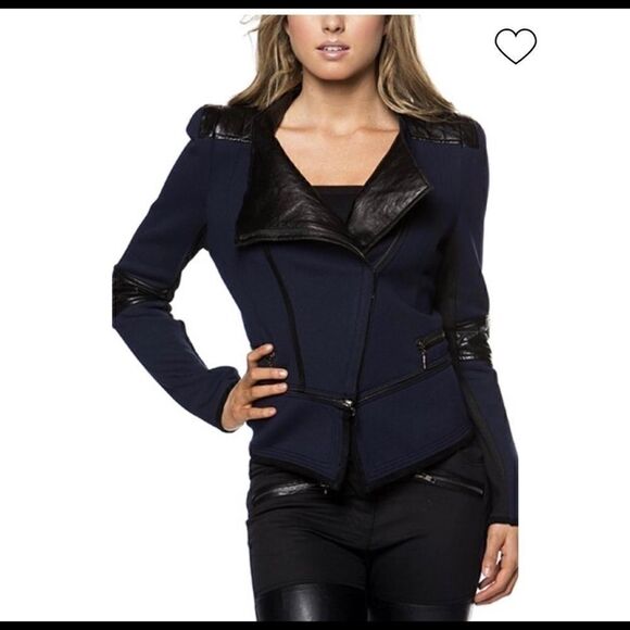 Vegan Leather Fall Moto Jacket - Picture 1 of 8